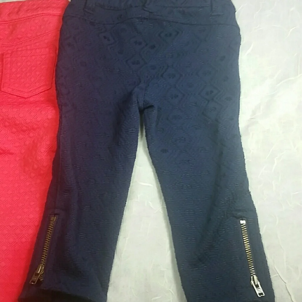 Oshkosh pants knit 2 pair bundle blue red